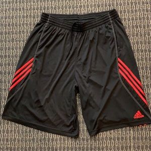 Adidas black and red basketball shorts. XXL. New